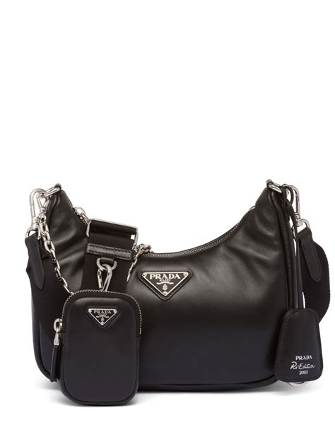 black prada bag re edition 2005|prada shoulder bag 2005.